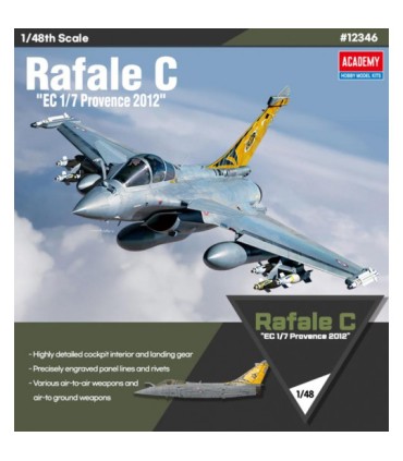 Maquette d'avion en plastique Rafale C "EC 1/7 Provence 2012" 1/48