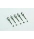 Embout alu M2.5 pour tube 4mm (par 5)