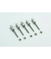 Embout alu M2.5 pour tube 4mm (par 5)