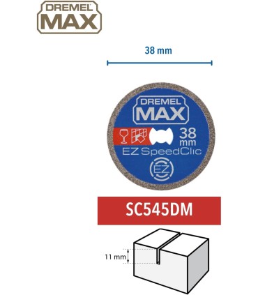 Disque de découpe diamanté Dremel Max