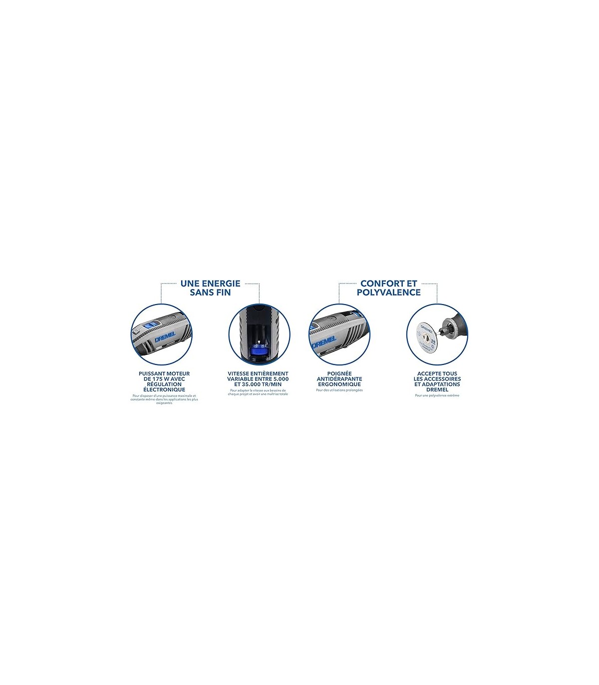 Outil multifonction Dremel 4250 JA avec kit de 35 accessoires