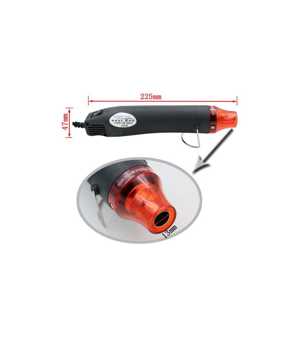 Pistolet à air chaud 220V 300W