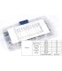 Boîte de vis tête cylindrique Six pans creux, écrous, rondelles 240pcs M2-M3 acier inoxydable