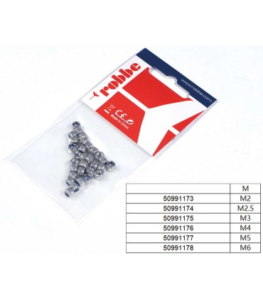 Ecrous Nylstop M2 inox (par 30)