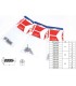 Vis en tôle cruciformes 2,0x10mm 30pcs. acier inoxydable