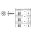 Vis en tôle avec collerette cruciforme 2,6x10mm 30pcs Acier inoxydable