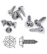 Vis en tôle avec collerette cruciforme 2,6x10mm 30pcs Acier inoxydable