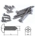 Vis à tête plate 1,7x6mm 30pcs Acier inoxydable