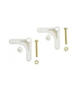 Renvoi d'angle 90° pour ailerons avec vis (par 2)