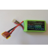 Bateria Lipo de lítio preta 3S 500mAh 35c