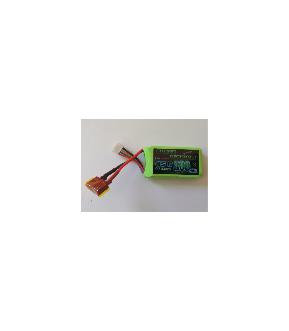3S 500mAh 35C Black Lithium Lipo Batterie
