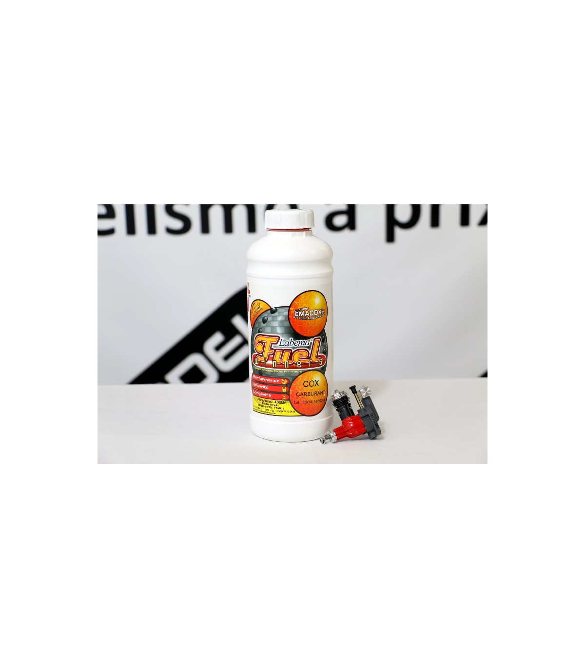 Carburant LABEMA 1L 25% nitro (spécial moteur COX)