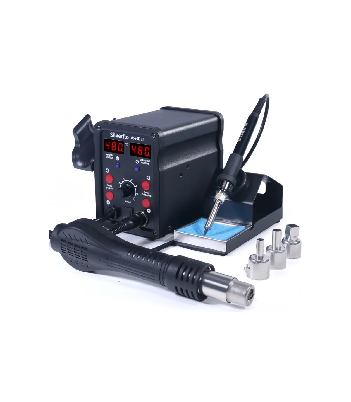 Station de soudure 2 en 1 Silverflo 8586D
