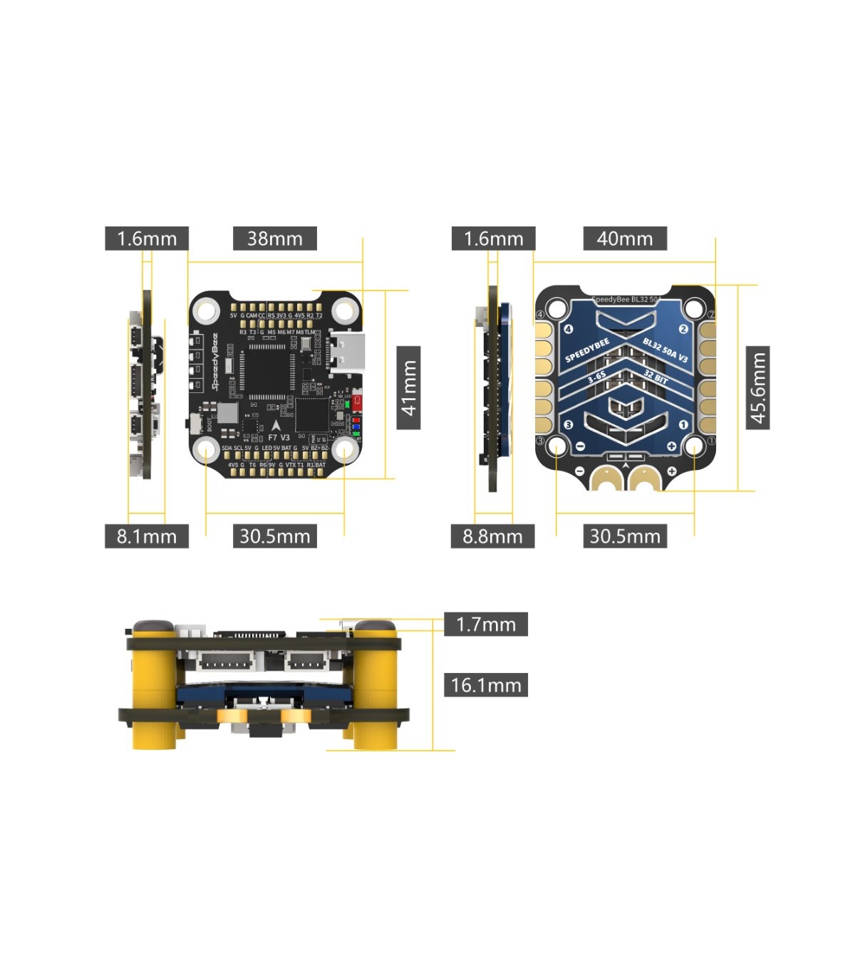 speedybee f7 50a 30x30