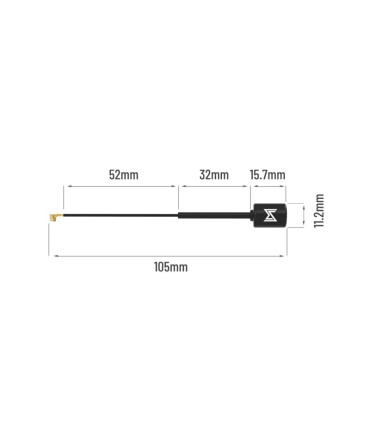 Antenne pour polar vista kit Caddx - 10,5cm