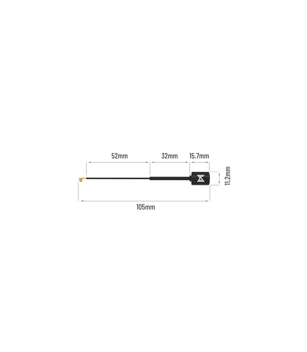 Antenne pour polar vista kit Caddx - 10,5cm