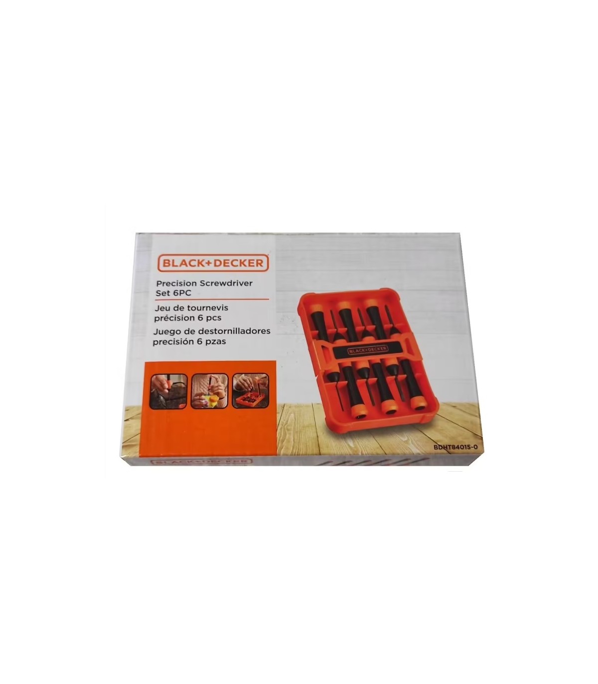 Set de 6 tournevis de précisions Black & Decker