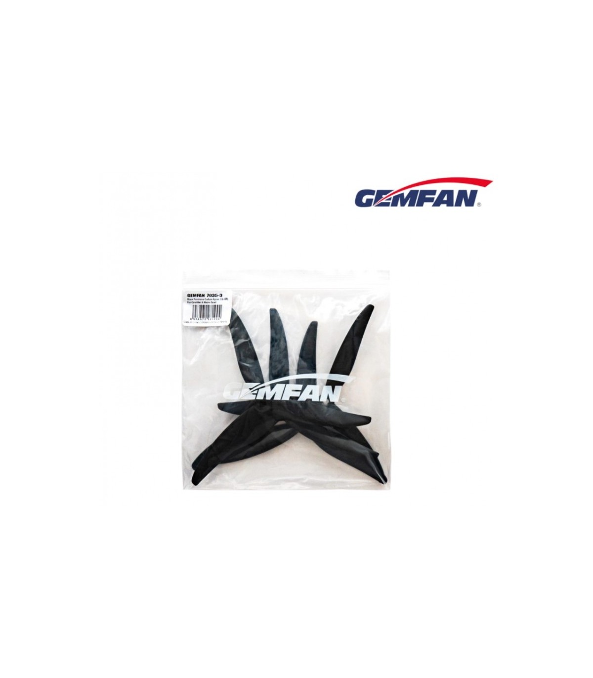 Hélices Gemfan 7035-3 carbone nylon (par 4)