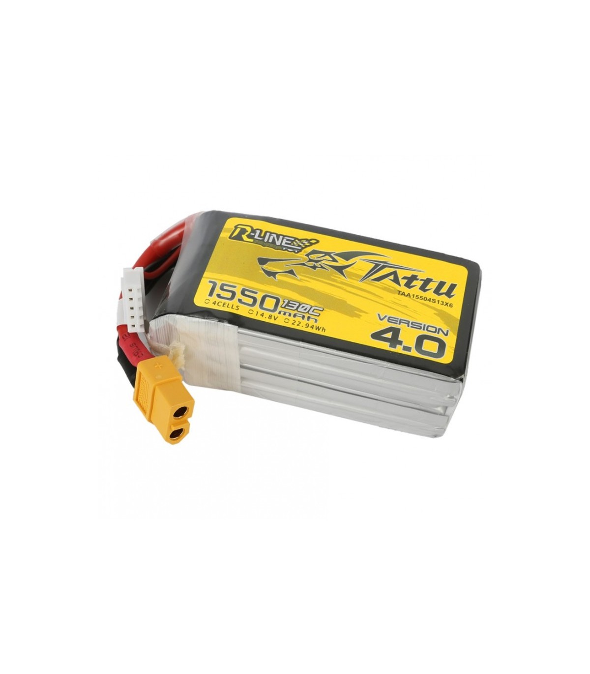 Batterie Lipo 4S 1550mAh 130C Tattu Rline V4
