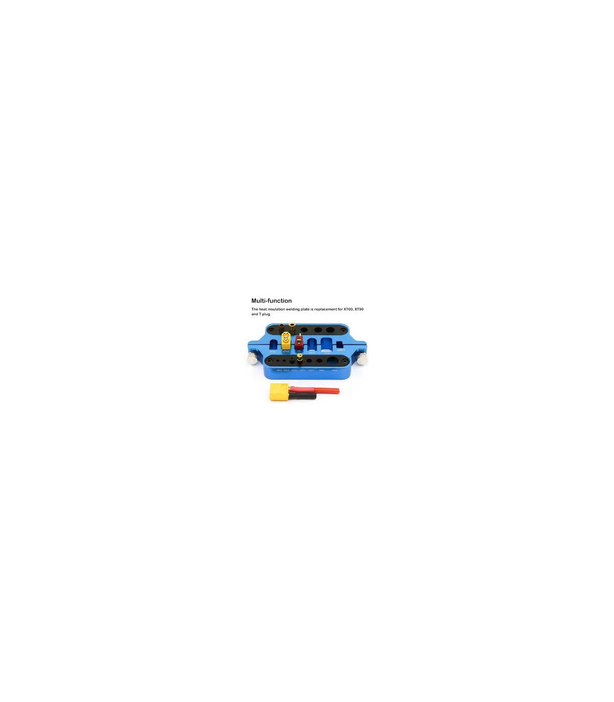 Support de prise batterie pour aide à la soudure (Bleu)