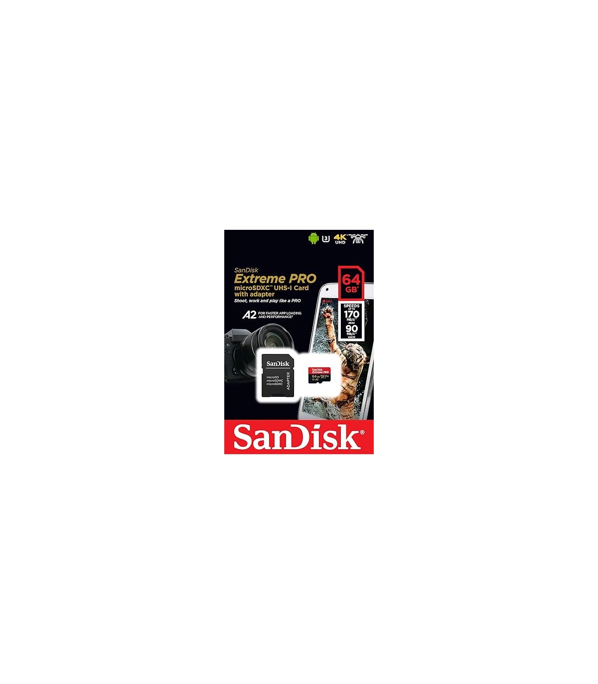 Carte Micro SD SanDisk Extreme Pro 64Go