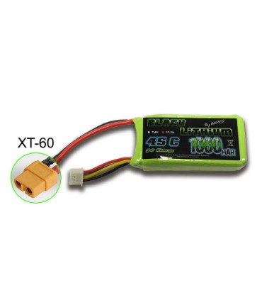 Batterie Lipo Black Lithium 3S 1000mAh 45C