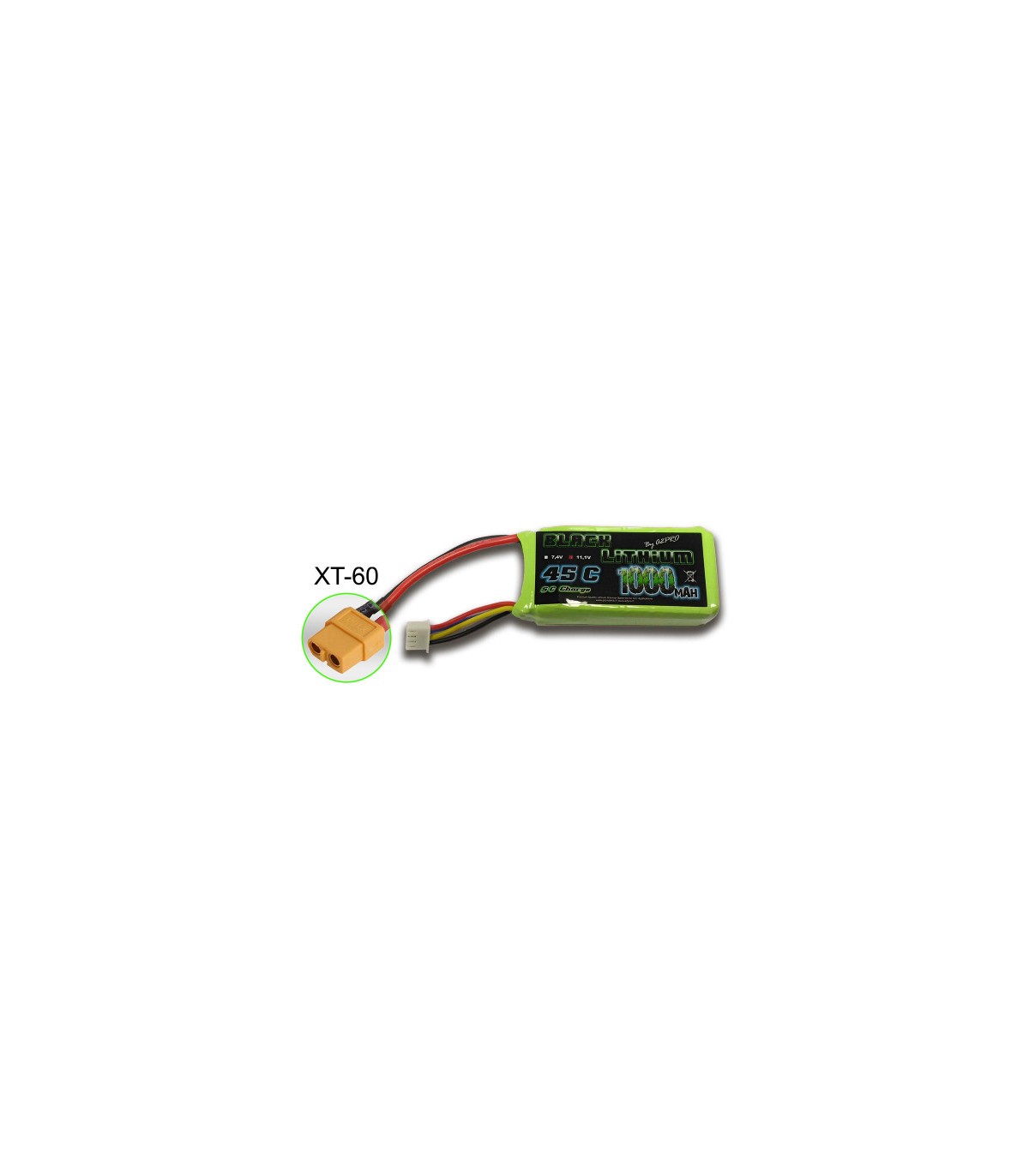 Batterie Lipo Black Lithium 3S 1000mAh 45C