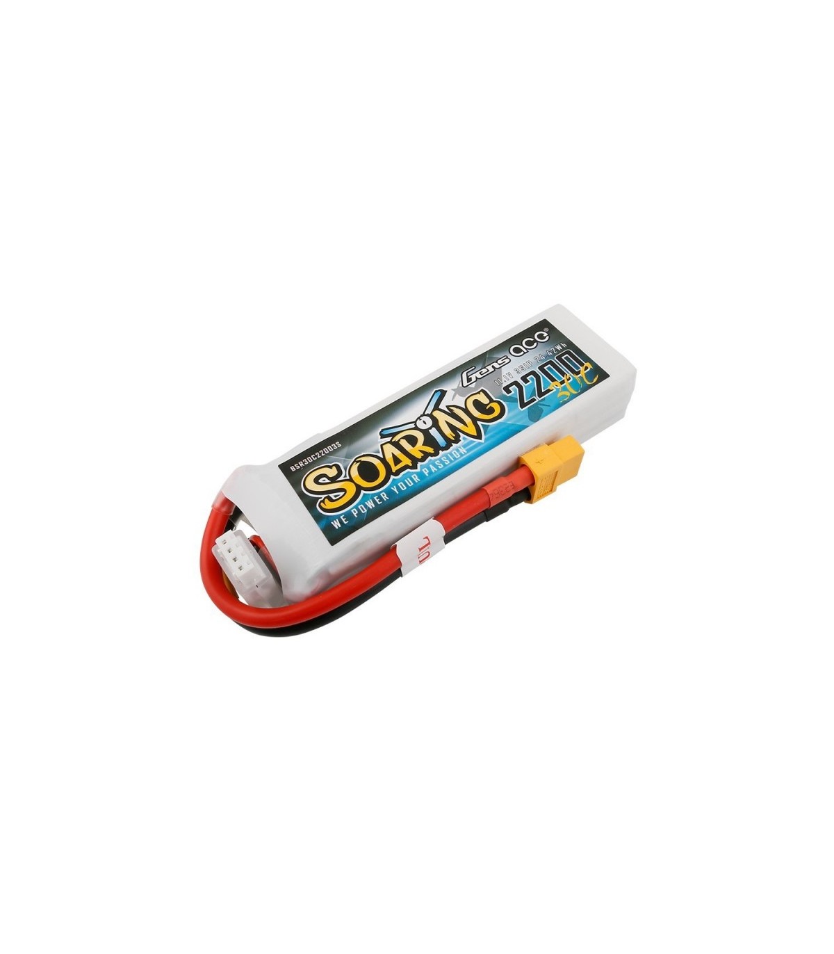Batterie lipo 3S 2200mAh 30C prise XT60