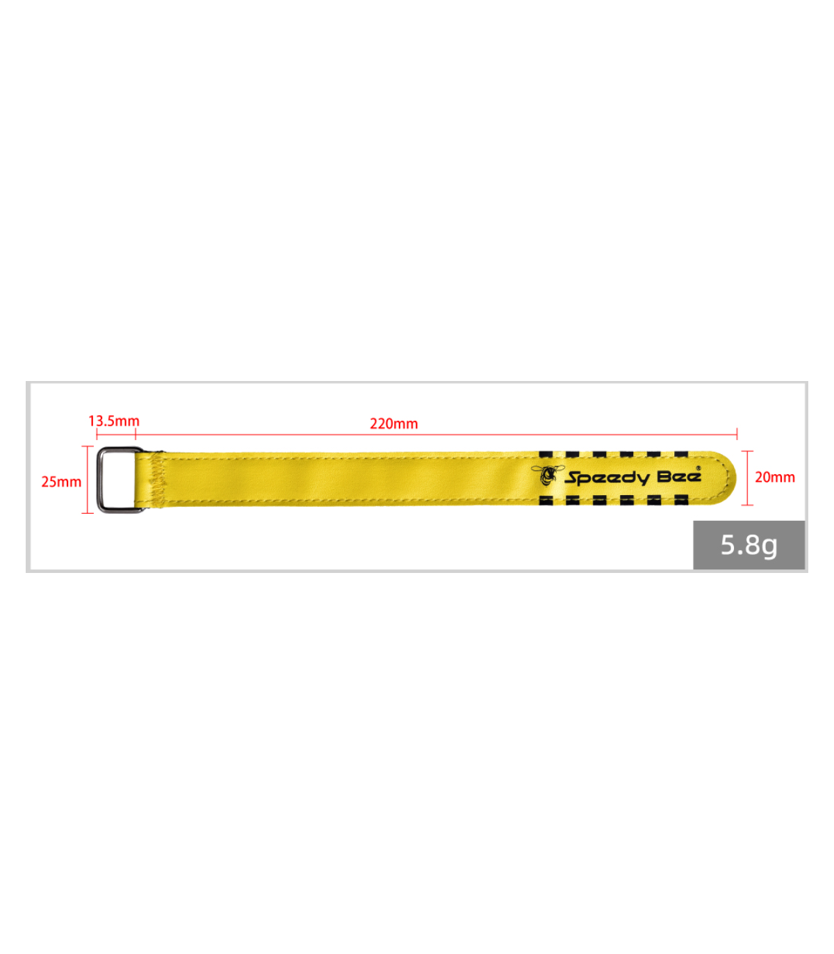 Straps speedybee 233,5x25mm (par 3)