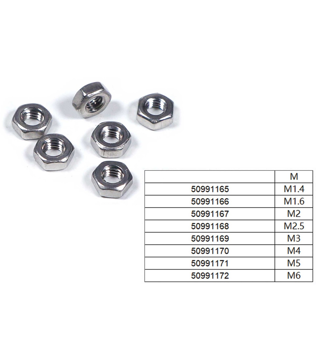 copy of Ecrous Nylstop M2 inox (par 30)