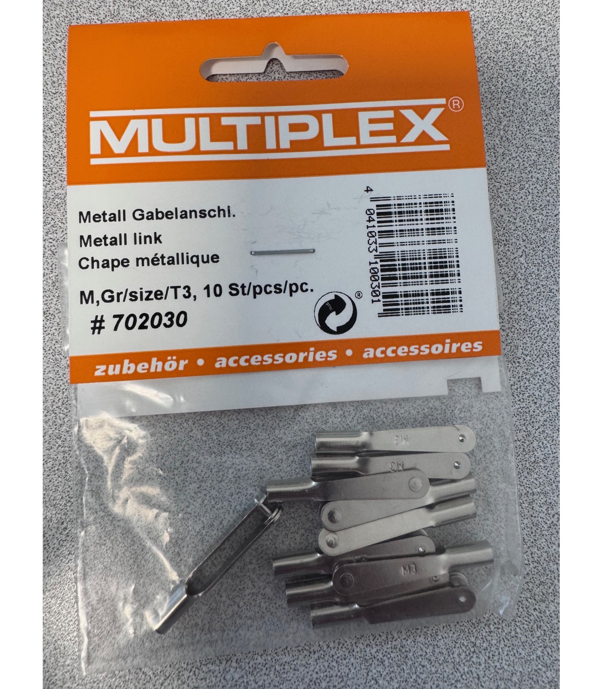 Chapes métal M3 Multiplex (x10)