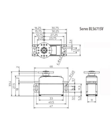 Servo FUTABA BLS671SV