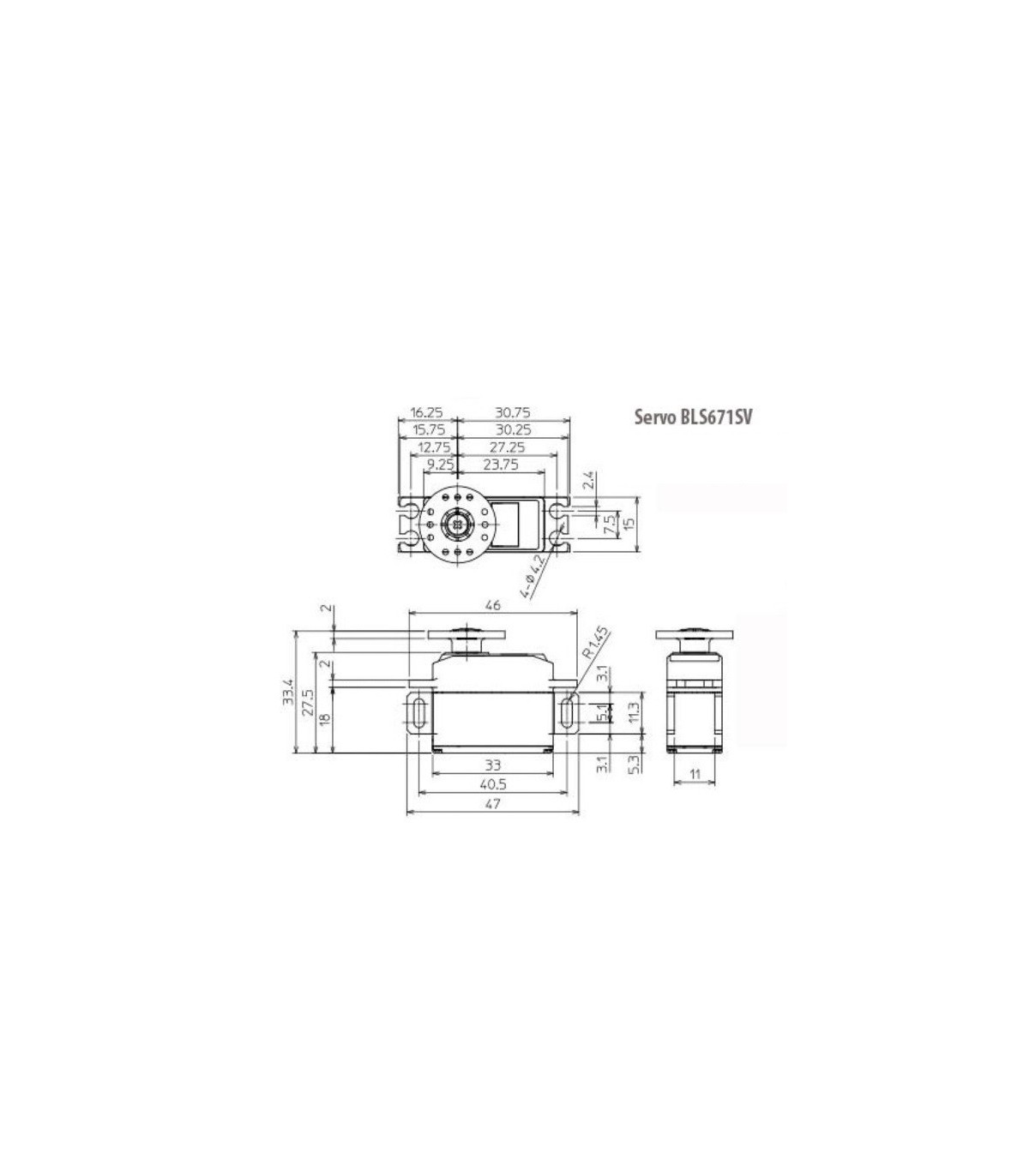 Servo di FUTABA BLS671SV