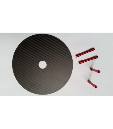 placa de carbono para pára-quedas