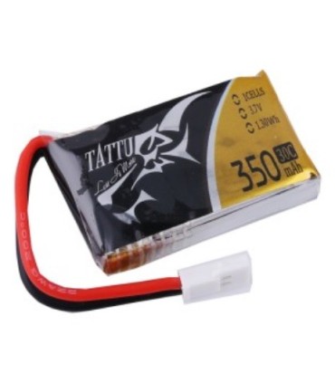 Pack di 6 batteria Tattu 350mAh 30C 1S1P