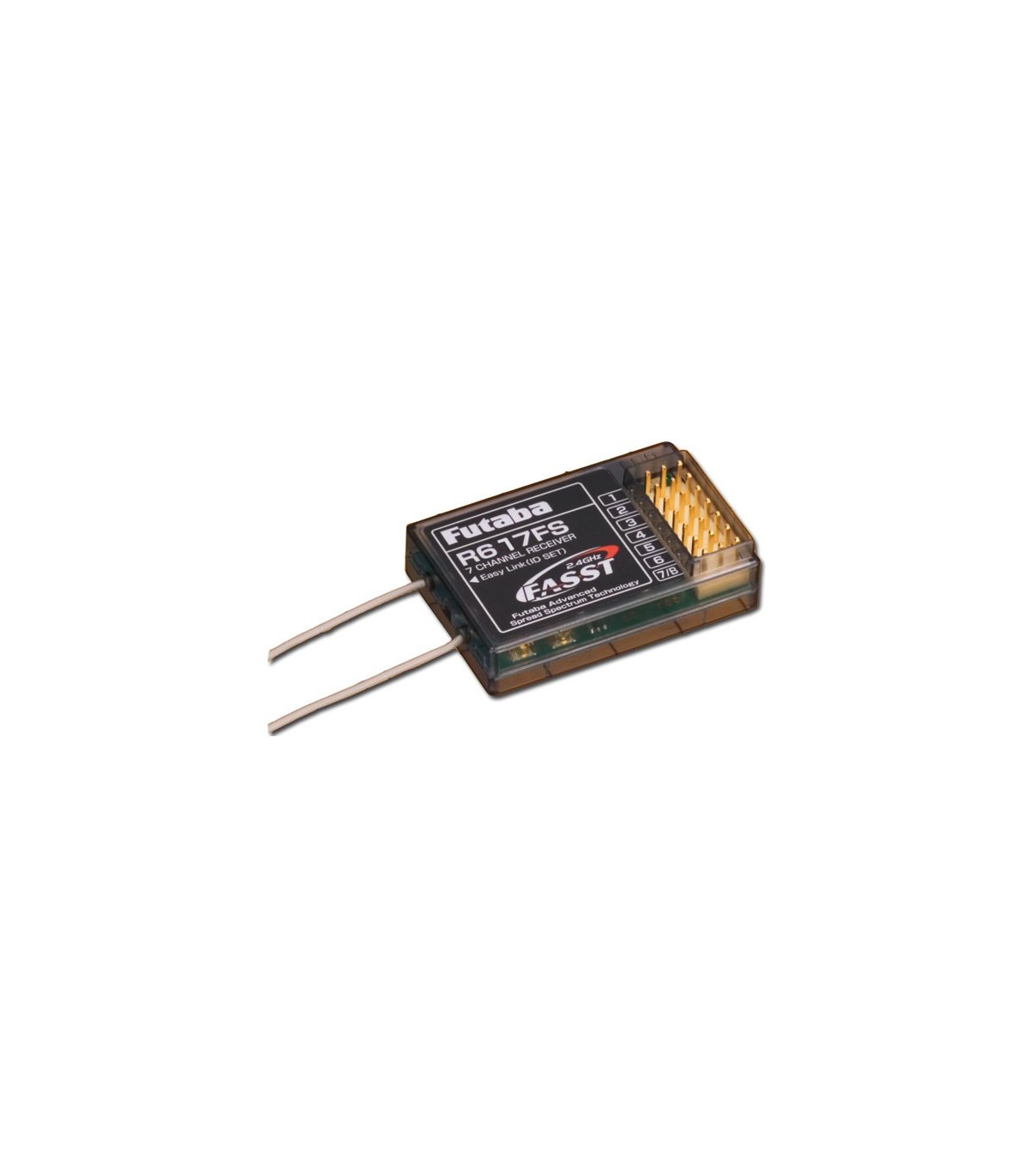 Receptor R617FS 2.4 GHz 7-Canal de FASST