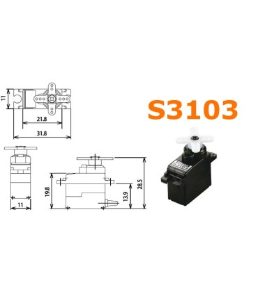 Servo FUTABA S3103