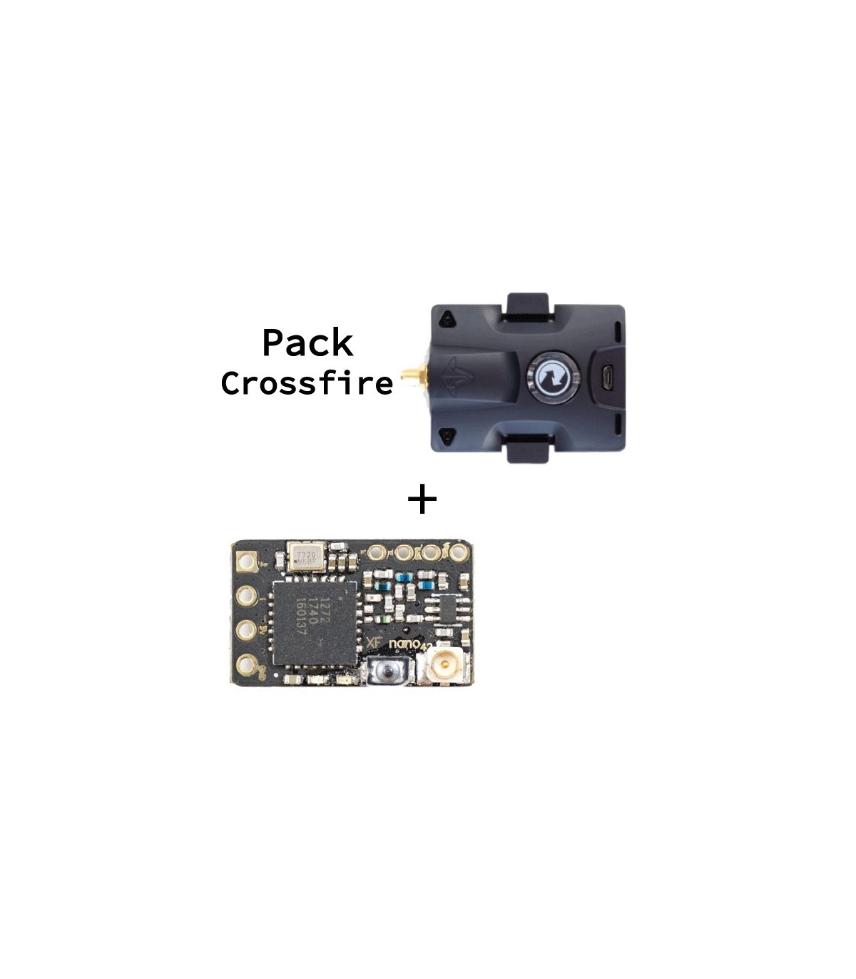Pack Crossfire - Nano-ontvanger + Microfoon Zender TBS