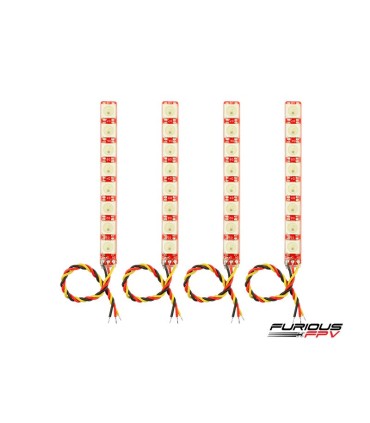 FuriousFPV Single Row LED Strip (4 Strips) Worm. 2