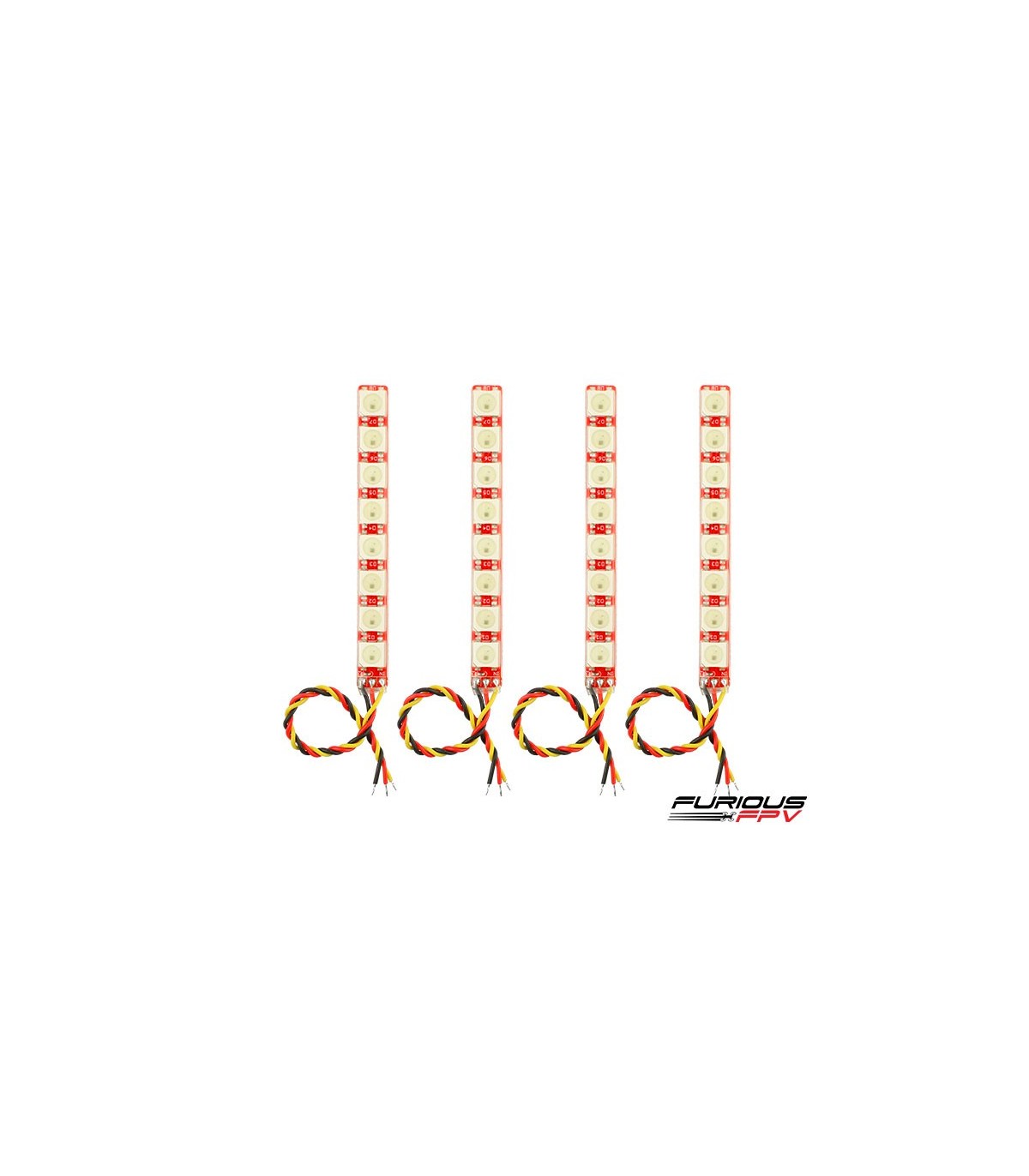 FuriousFPV Única Linha LED Strip (4 faixas) Worm. 2