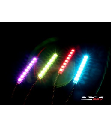 FuriousFPV Één Rij LED Strip (4 Strips) Worm. 2