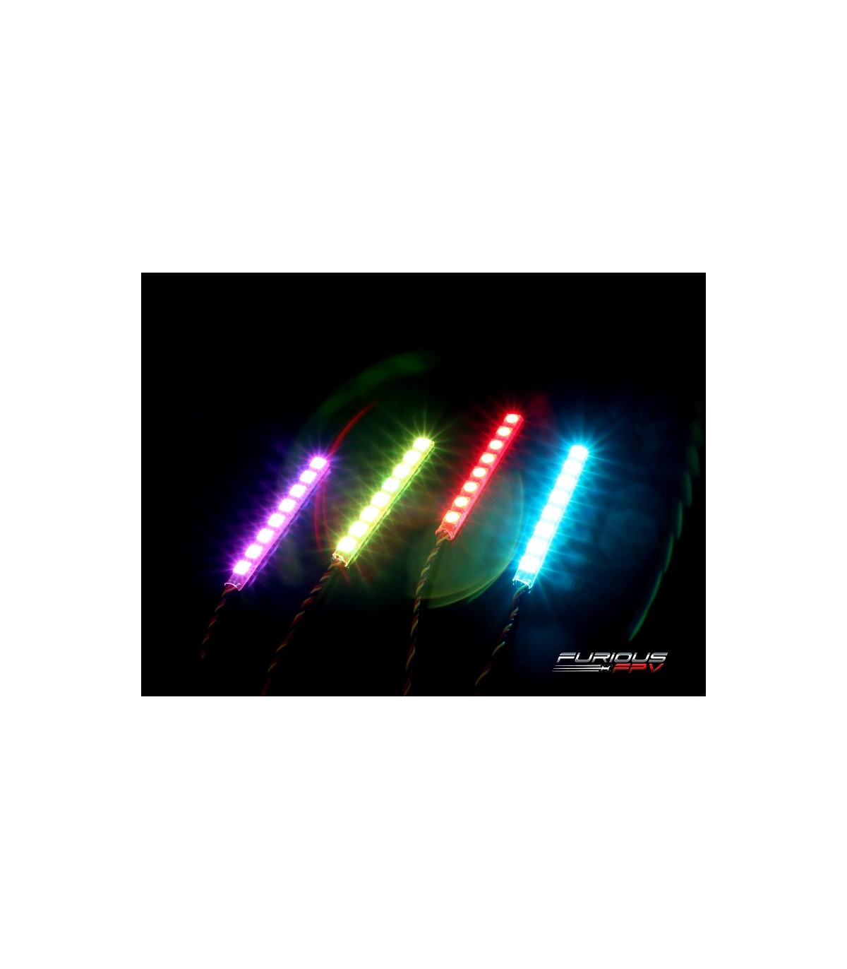 FuriousFPV Single Row LED Strip (4 Strips) Worm. 2