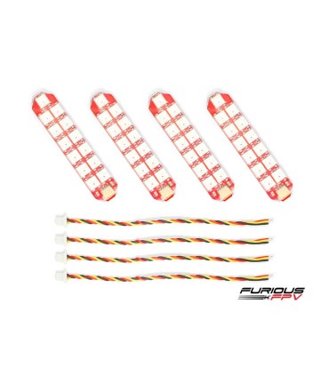 FuriousFPV Single Row LED Strip (4 Strips) Ver. 2