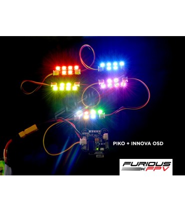 FuriousFPV Singola Riga di Striscia del LED (4 Strisce) Worm. 2