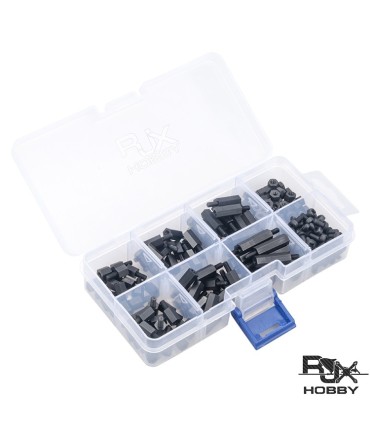 Kit van 180 bevestigingsmiddelen, en spacers M3 RJX-Hobby