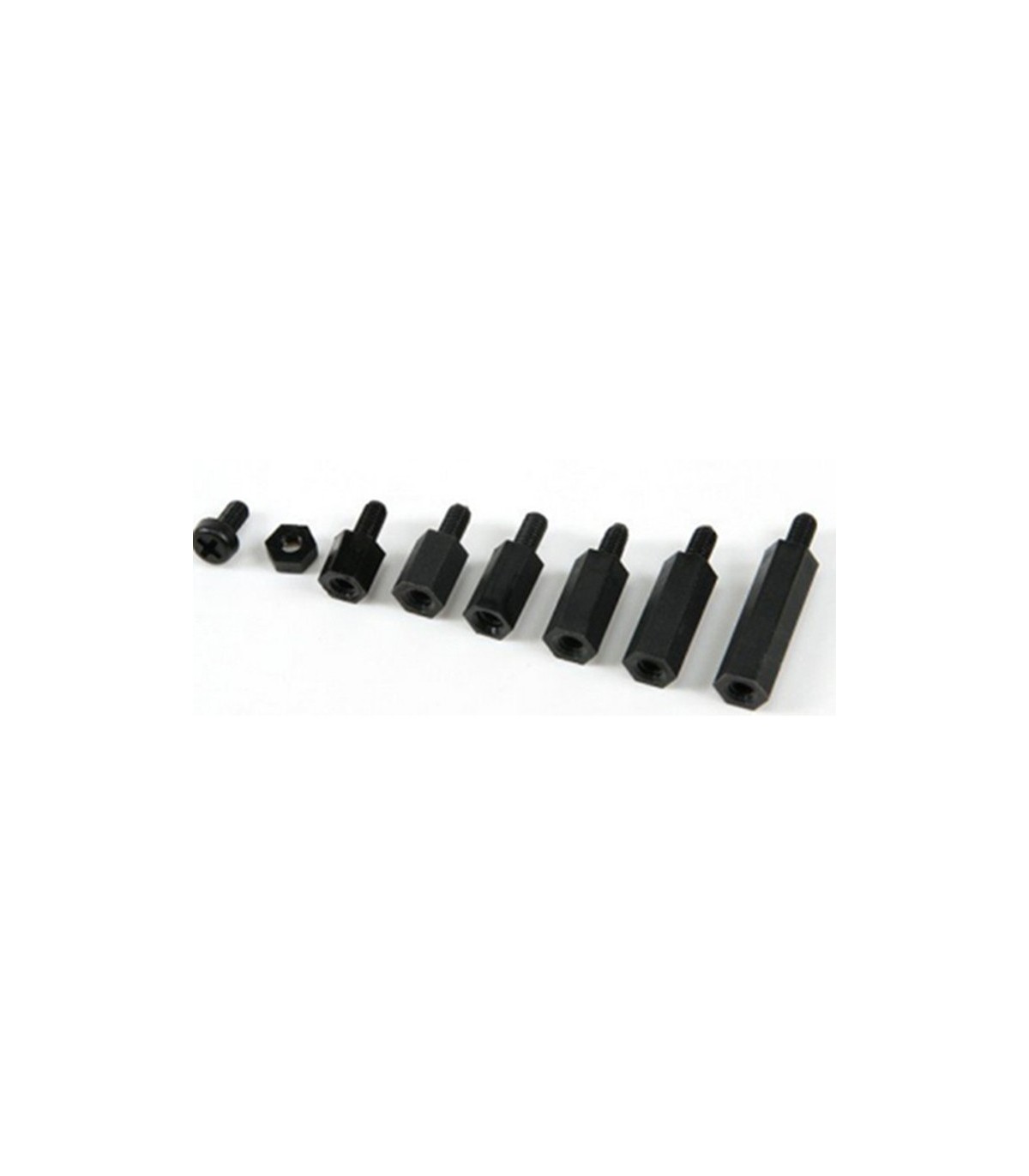 Kit de 180 fixadores e espaçadores M3 RJX Hobby