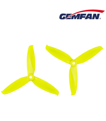 Set de 4 hélices GEMFAN 5042 tripales WinDancer DURABLE (jaunes)