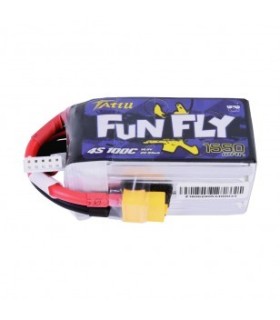 Lipo accu 4S (1550mAh 100C Tattu
