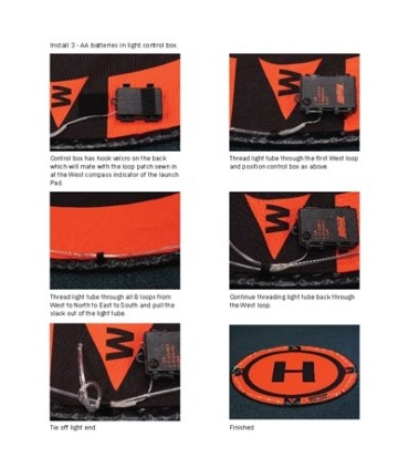 Kit luce Hoodman per la pista di decollo Hoodman 3ft