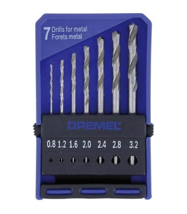 Lote de 7 bits de Broca Broca Dremel 628